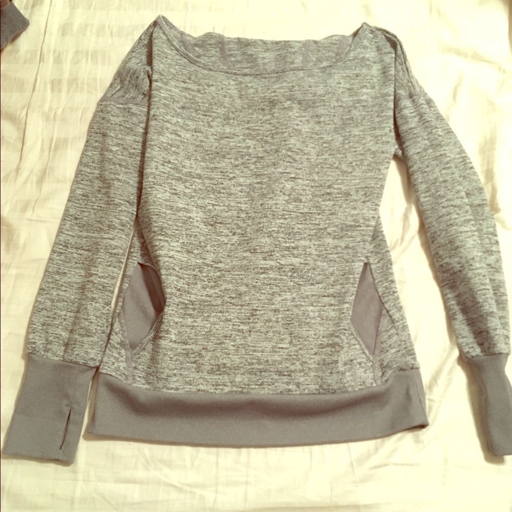 Drop shoulder sweater